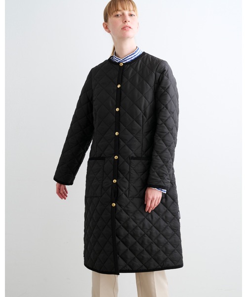 Traditional Weatherwear(トラディショナルウェザーウェア)の「ARKLEY LONG(ノーカラージャケット・レディース・ブラック/ネイビー/ベージュ・34/32/36/38)」の7枚目の写真