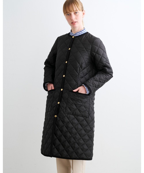 Traditional Weatherwear(トラディショナルウェザーウェア)の「ARKLEY LONG(ノーカラージャケット・レディース・ブラック/ネイビー/ベージュ・34/32/36/38)」の8枚目の写真