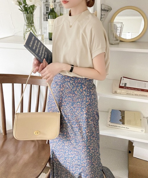 classicalelf(クラシカルエルフ)の「綿100%USAコットン、大人のモックネックラグランTシャツ。(Tシャツ/カットソー・レディース・ベージュ/ブラウン/グレイッシュベージュ/ブラウン系その他・X-LARGE/LARGE/MEDIUM/XX-LARGE)」の17枚目の写真