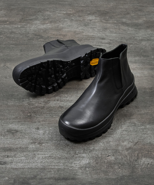 PADRONE(パドローネ)の「PADRONE パドローネ / INNER GORE BOOTS with 884C Vibram ビブラムソールソールインナーゴアブーツ 日本製 / PU8840-1101(ブーツ・メンズ・ブラック・40/41/42)」の5枚目の写真
