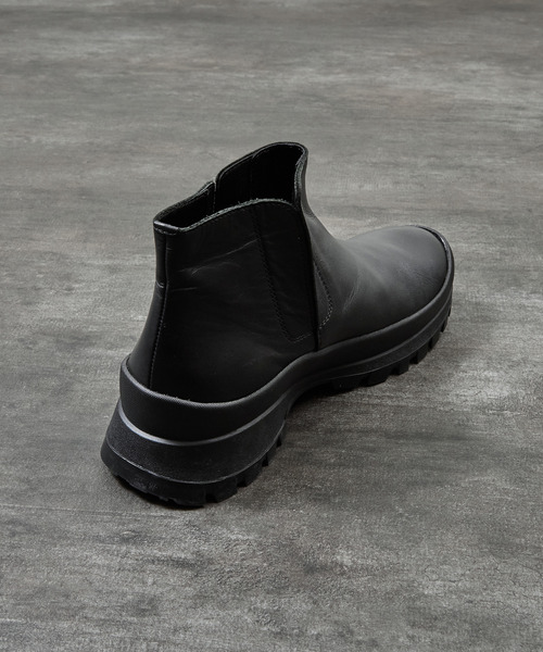 PADRONE(パドローネ)の「PADRONE パドローネ / INNER GORE BOOTS with 884C Vibram ビブラムソールソールインナーゴアブーツ 日本製 / PU8840-1101(ブーツ・メンズ・ブラック・40/41/42)」の12枚目の写真