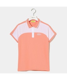 【VIVA HEART/GOLF】スポーティ切り替え半袖ポロシャツ
