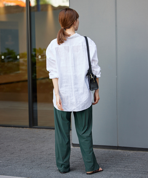 FRAMeWORK(フレームワーク)の「≪追加≫UVカットクールジャージーパンツ2(その他パンツ・レディース・ブラック/グリーン・38/36)」の18枚目の写真