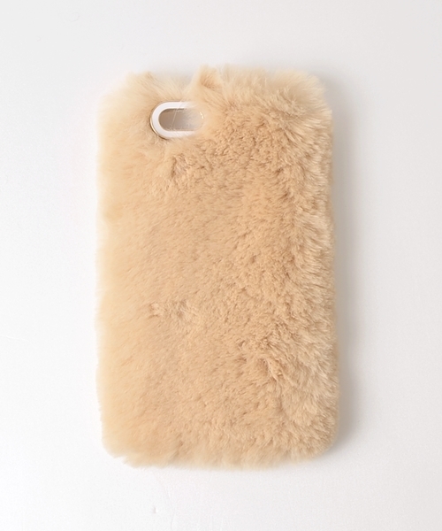 Khaju（カージュ）の「Khaju: iPhone6 ファーケース□（スマホケース/カバー・レディース・ホワイト/ライトグレー/ライトブルー/ピンク/ナチュラル・ONE SIZE）」の3枚目の写真
