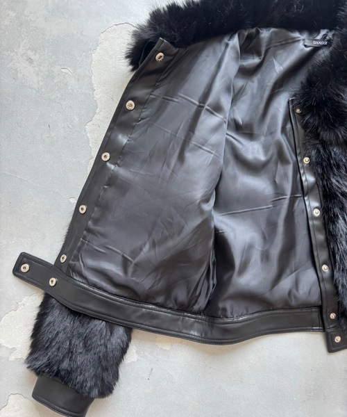 セール】【ViVi掲載】ファーブルゾンジャケット/ファーコート