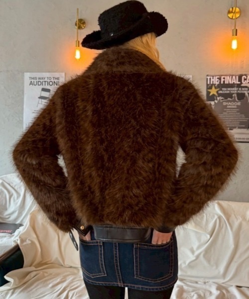 SHAGGIE レザージャケット ファー SHAGGIE 2024 AUTUMN & WINTER ITEM 【販売中】 #ファーブルゾン