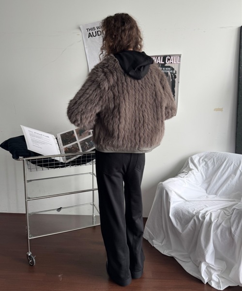ViVi掲載】ファーブルゾンジャケット/ファーコート（ブルゾン