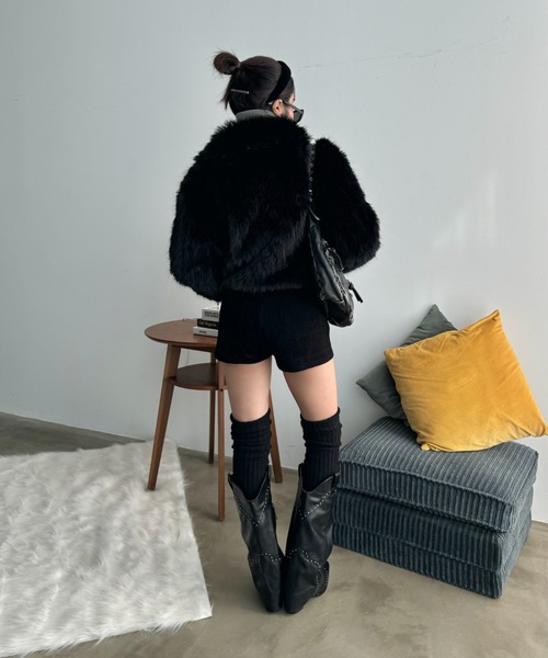 ViVi掲載】ファーブルゾンジャケット/ファーコート（ブルゾン