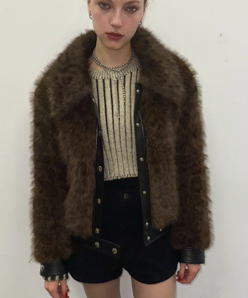 ViVi掲載】ファーブルゾンジャケット/ファーコート（ブルゾン