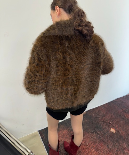 ViVi掲載】ファーブルゾンジャケット/ファーコート（ブルゾン