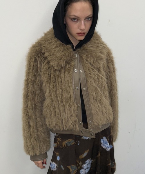 ViVi掲載】ファーブルゾンジャケット/ファーコート（ブルゾン