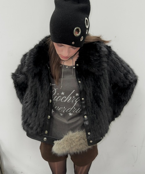 ViVi掲載】ファーブルゾンジャケット/ファーコート（ブルゾン