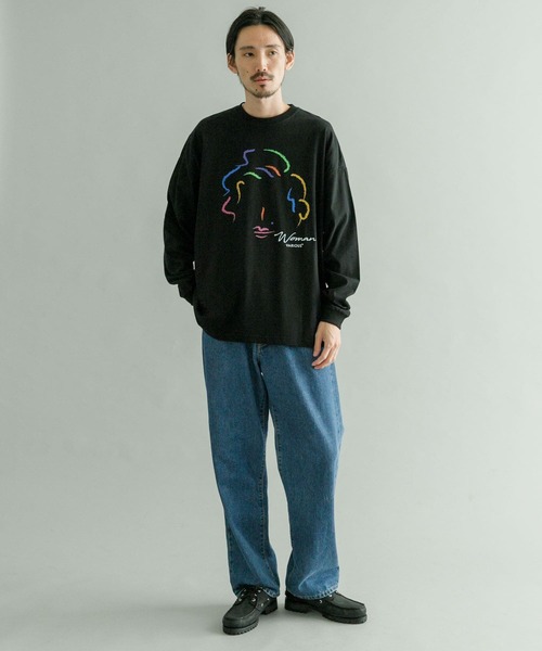 Various Timeless Arts（ヴァリアスタイムレスアーツ）の「URBAN RESEARCH iD　WOMAN LONG-SLEEVE T-SHIRTS（Tシャツ/カットソー・メンズ・ブラック/ホワイト・MEDIUM/LARGE）」の4枚目の写真