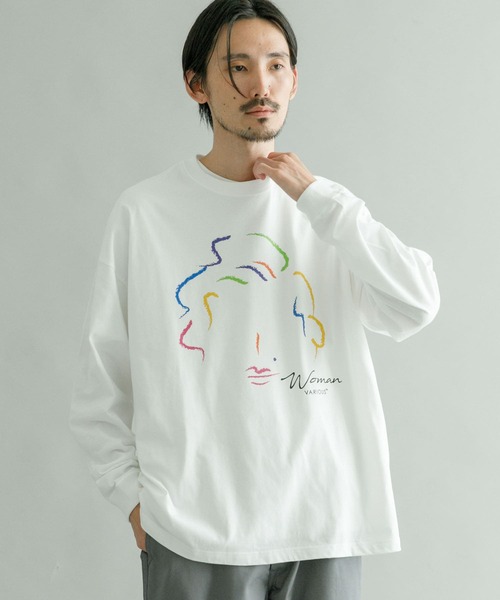 Various Timeless Arts（ヴァリアスタイムレスアーツ）の「URBAN RESEARCH iD　WOMAN LONG-SLEEVE T-SHIRTS（Tシャツ/カットソー・メンズ・ブラック/ホワイト・MEDIUM/LARGE）」の7枚目の写真