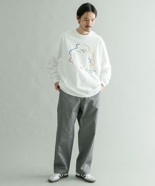 Various Timeless Arts（ヴァリアスタイムレスアーツ）の「URBAN RESEARCH iD　WOMAN LONG-SLEEVE T-SHIRTS（Tシャツ/カットソー・メンズ・ブラック/ホワイト・MEDIUM/LARGE）」の8枚目の写真