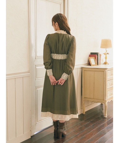Areeam（アリーム）の「楊柳レースワンピース（ワンピース・レディース・カーキ/ベージュ・FREE）」の13枚目の写真