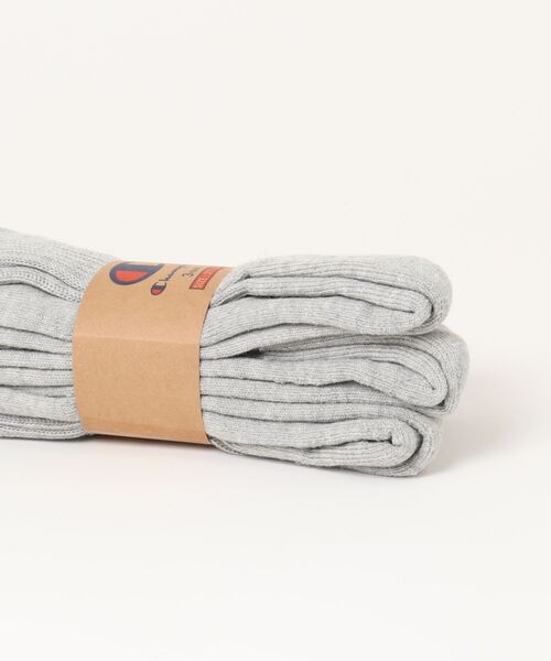 Champion(チャンピオン)の「【CHAMPION/チャンピオン】 フルレングスソックス3P CMSCY002 ワンポイントロゴ 3足組(ソックス/靴下・メンズ・ブラック/ホワイト/グレー/ネイビー・MEDIUM/SMALL/LARGE)」の8枚目の写真