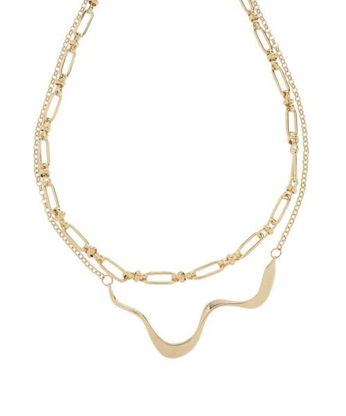 EMODA（エモダ）の「ダブルチェーンネックレス（ネックレス・レディース・シルバー/ゴールド・FREE）」の4枚目の写真