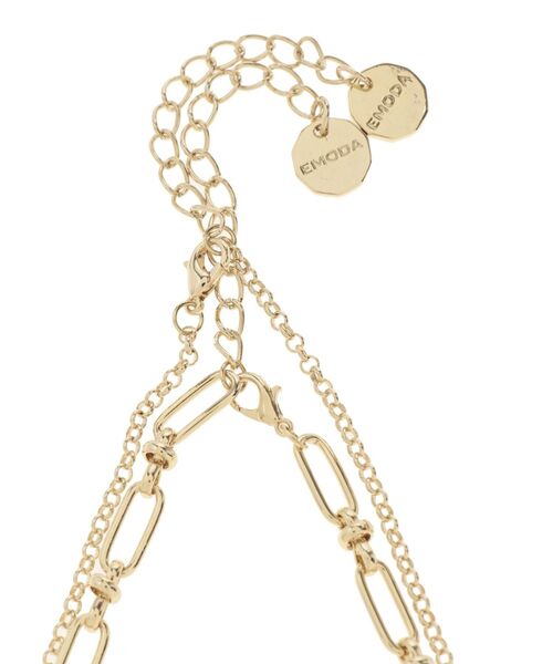 EMODA（エモダ）の「ダブルチェーンネックレス（ネックレス・レディース・シルバー/ゴールド・FREE）」の6枚目の写真