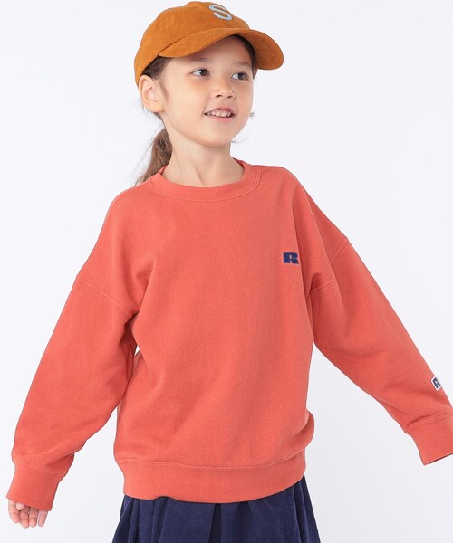 Russell Athletic(ラッセルアスレティック)の「【WEB限定/SHIPS KIDS別注】RUSSELL ATHLETIC:100~160cm / スウェット(スウェット・キッズ・レッド/ライトグリーン/ネイビー/ナチュラル・110/130/M/160/100/S/145/120)」の4枚目の写真