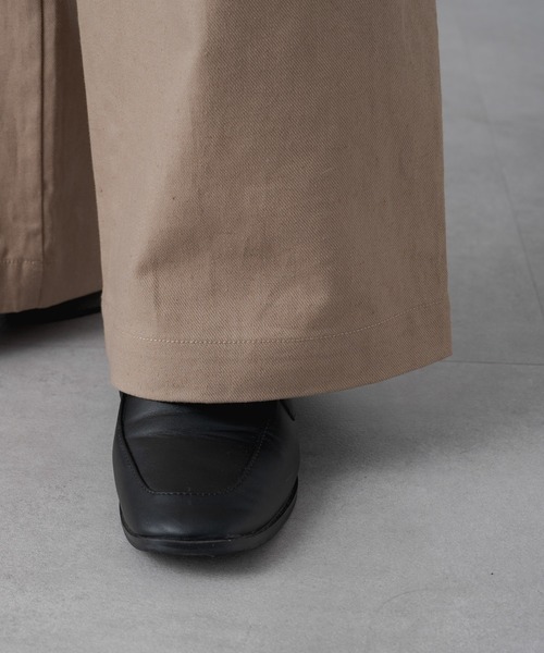 PUAL CE CIN（ピュアルセシン）の「綿麻タックワイドパンツ（その他パンツ・レディース・ブラック/ベージュ・FREE）」の17枚目の写真