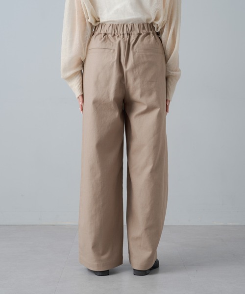 PUAL CE CIN（ピュアルセシン）の「綿麻タックワイドパンツ（その他パンツ・レディース・ブラック/ベージュ・FREE）」の13枚目の写真