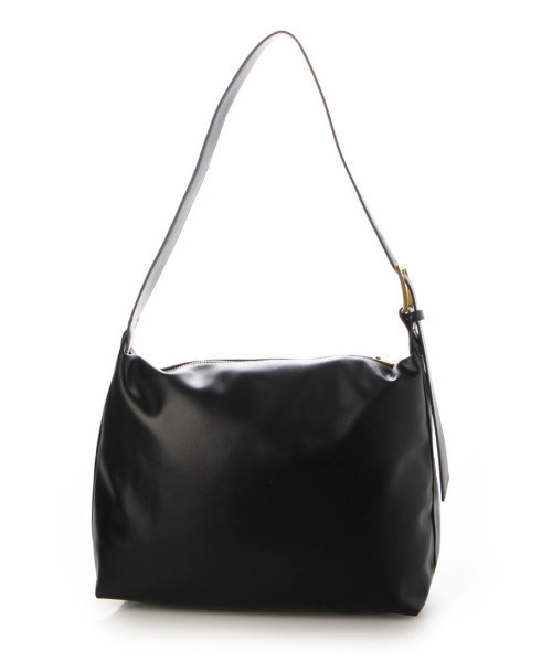 cache cache（カシュ カシュ）の「カシュカシュ cachecache / バックル付きビッグショルダー（ショルダーバッグ・レディース・ブラック/チョコ/シルバー/ベージュ系その他・FREE）」の8枚目の写真