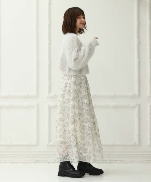 archives(アルシーヴ)の「シアーJQサイドティアードキャミワンピース(ワンピース・レディース・ブラック/モカ/アイボリー・MEDIUM)」の5枚目の写真