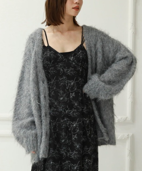 archives(アルシーヴ)の「シアーJQサイドティアードキャミワンピース(ワンピース・レディース・ブラック/モカ/アイボリー・MEDIUM)」の16枚目の写真