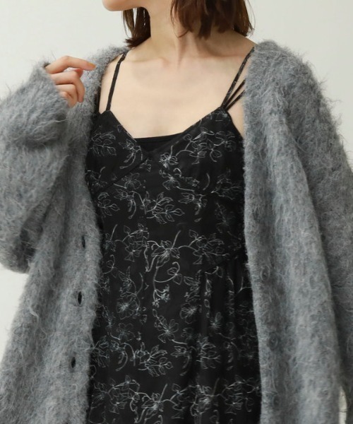 archives(アルシーヴ)の「シアーJQサイドティアードキャミワンピース(ワンピース・レディース・ブラック/モカ/アイボリー・MEDIUM)」の17枚目の写真