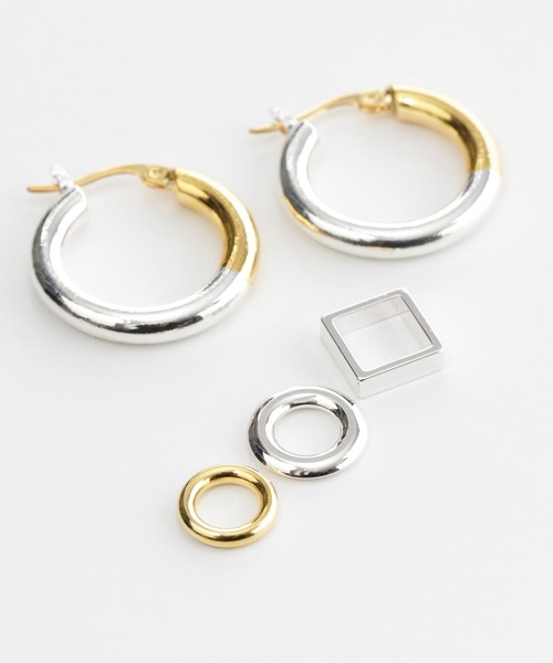 LAPUIS（ラピュイ）の「Lapuis Bicolor Hoop ピアス（ピアス（両耳用 