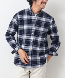 NOLLEY'S goodman | クジラ刺しゅう ボタンダウンネルシャツ(シャツ/ブラウス)