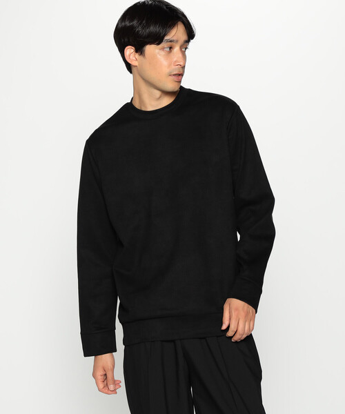 COMME CA ISM（コムサイズム）の「フェイクスエード クルーネック プルオーバー（スウェット・メンズ・ブルー/グレー/ブラック・L/M）」の2枚目の写真