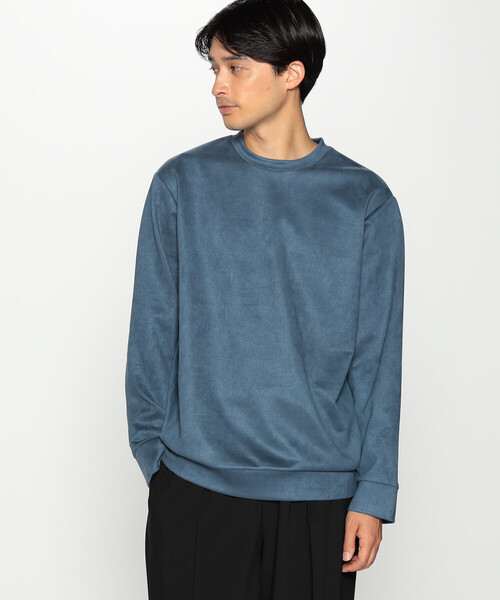 COMME CA ISM（コムサイズム）の「フェイクスエード クルーネック プルオーバー（スウェット・メンズ・ブルー/グレー/ブラック・L/M）」の7枚目の写真