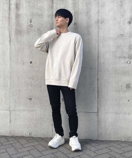 COMME CA ISM（コムサイズム）の「フェイクスエード クルーネック プルオーバー（スウェット・メンズ・ブルー/グレー/ブラック・L/M）」の17枚目の写真