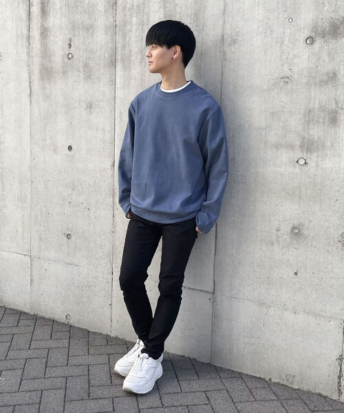 COMME CA ISM（コムサイズム）の「フェイクスエード クルーネック プルオーバー（スウェット・メンズ・ブルー/グレー/ブラック・L/M）」の18枚目の写真