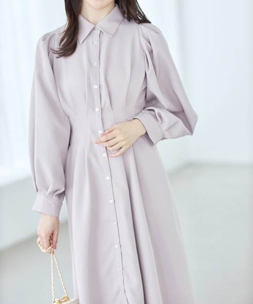 【未使用　タグ付き】袖リボン　ベルスリーブ　ワンピース　タック　20年　36 クロスリボンタックセーラーワンピース – Belchic