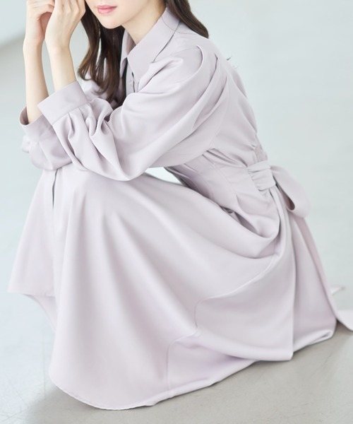 tocco closet 後ろリボンウエストタックワンピース　早い者勝ち tocco closet（トッコ クローゼット）の「【限定】後ろリボン