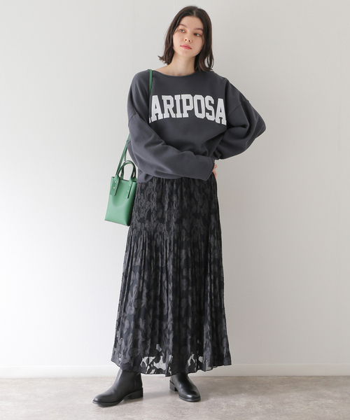 Simplicite（サンプリシテ）の「ジャガードマジョリカスカート（スカート・レディース・ブラック/ネイビー・FREE）」の22枚目の写真