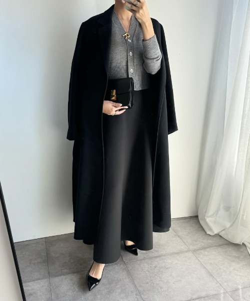 SAISON DE PAPILLON（セゾンドパピヨン）の「【お気に入り1.3万突破】ビジューボタンニットカーディガン Vネック レディース 大人気 2way 高評価（カーディガン/ボレロ・レディース・ピンクベージュ/アイボリー/グレー/パープル/ブラック・L/M）」の14枚目の写真