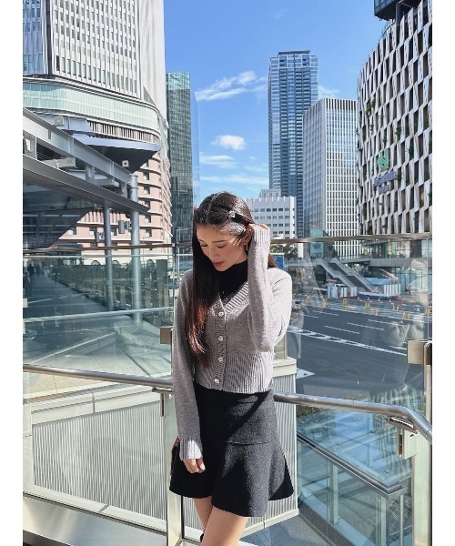 セール】【お気に入り1.2万突破】ビジューボタンニットカーディガン V