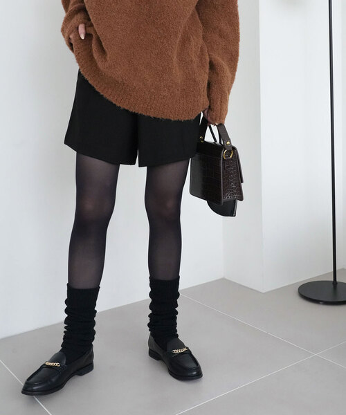 SLOBE citron.（スローブシトロン）の「SLOBE citron. ピンタックショートパンツ（その他パンツ・レディース・ブラック・36/38）」の6枚目の写真