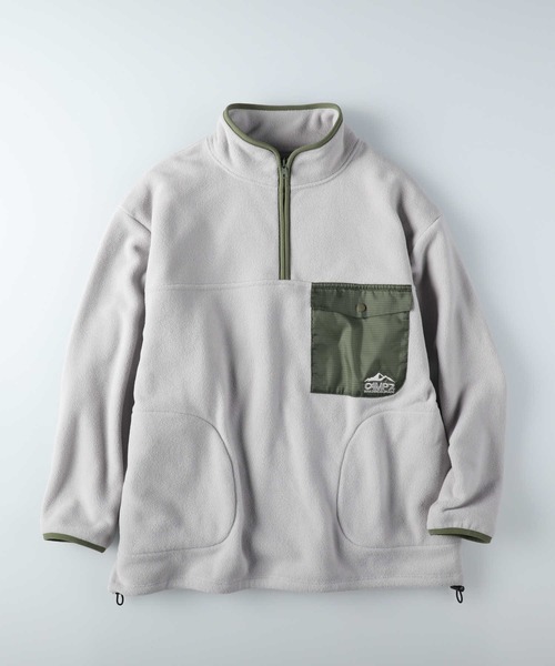 CAMP7（キャンプセブン）の「【CAMP7】フリースプルオーバー（スウェット・レディース・オフホワイト/ダークグレー/ライトグレー・M-L）」の14枚目の写真