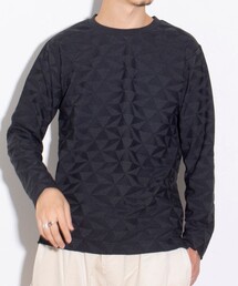 【GLOSTER/グロスター】ジオメリンクス長袖Tシャツ クルーネック