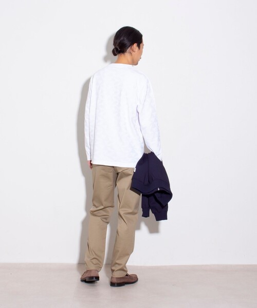 GLOSTER(グロスター)の「【GLOSTER/グロスター】ジオメリンクス長袖Tシャツ クルーネック(Tシャツ/カットソー・メンズ・チャコールグレー/ホワイト/ブルー・M/S/L)」の19枚目の写真