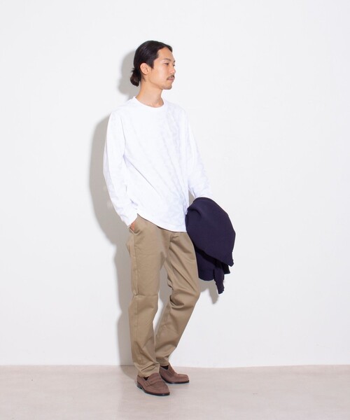 GLOSTER(グロスター)の「【GLOSTER/グロスター】ジオメリンクス長袖Tシャツ クルーネック(Tシャツ/カットソー・メンズ・チャコールグレー/ホワイト/ブルー・M/S/L)」の20枚目の写真