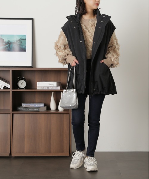 FREE'S MART（フリーズマート）の「◇【3サイズ展開XS-M】ハイウエストボタンフライスキニーデニムパンツ【低身長サイズ有】（デニムパンツ・レディース・ブラック系その他/ライトインディゴブルー/ワンウォッシュ・MEDIUM/X-SMALL/SMALL）」の14枚目の写真