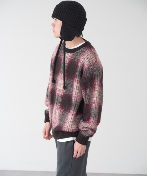 WHIMSIC(ウィムジック)の「【UNISEX】プレーンニットガイド(ニットキャップ/ビーニー・メンズ・ブラック/ブラウン/チャコールグレー・FREE)」の14枚目の写真