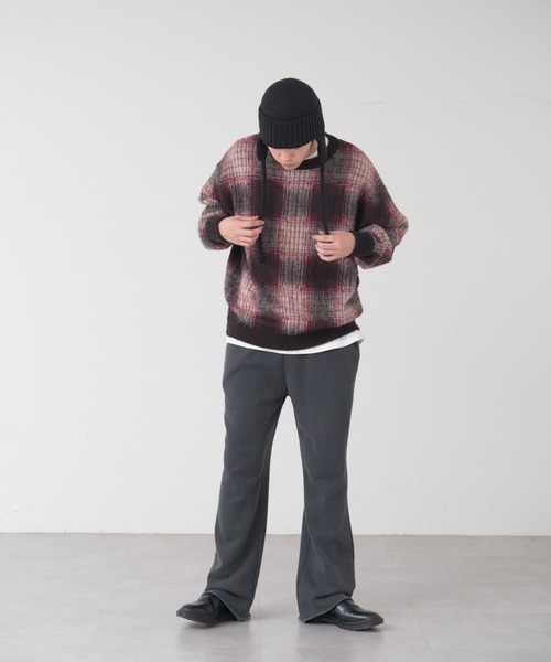 WHIMSIC(ウィムジック)の「【UNISEX】プレーンニットガイド(ニットキャップ/ビーニー・メンズ・ブラック/ブラウン/チャコールグレー・FREE)」の16枚目の写真