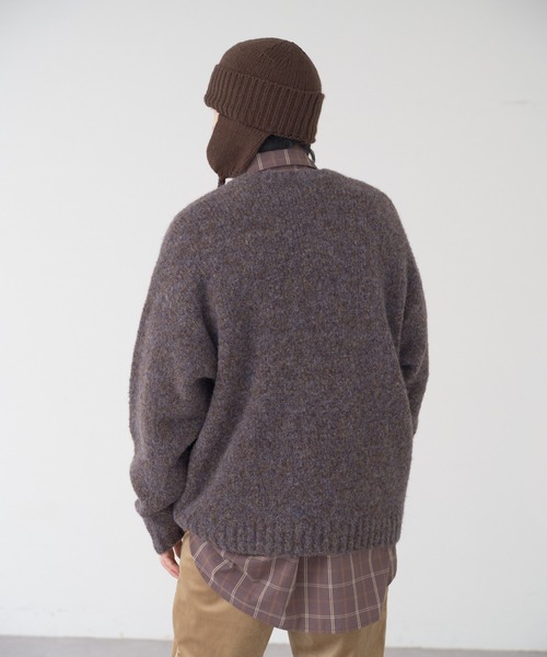 WHIMSIC(ウィムジック)の「【UNISEX】プレーンニットガイド(ニットキャップ/ビーニー・メンズ・ブラック/ブラウン/チャコールグレー・FREE)」の7枚目の写真